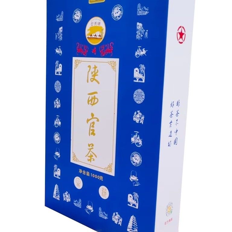 500g boîte de thé pressée Emballage chaud Shaanxi officiel bio fermenté thé de brique classique pour boisson de santé spéciale