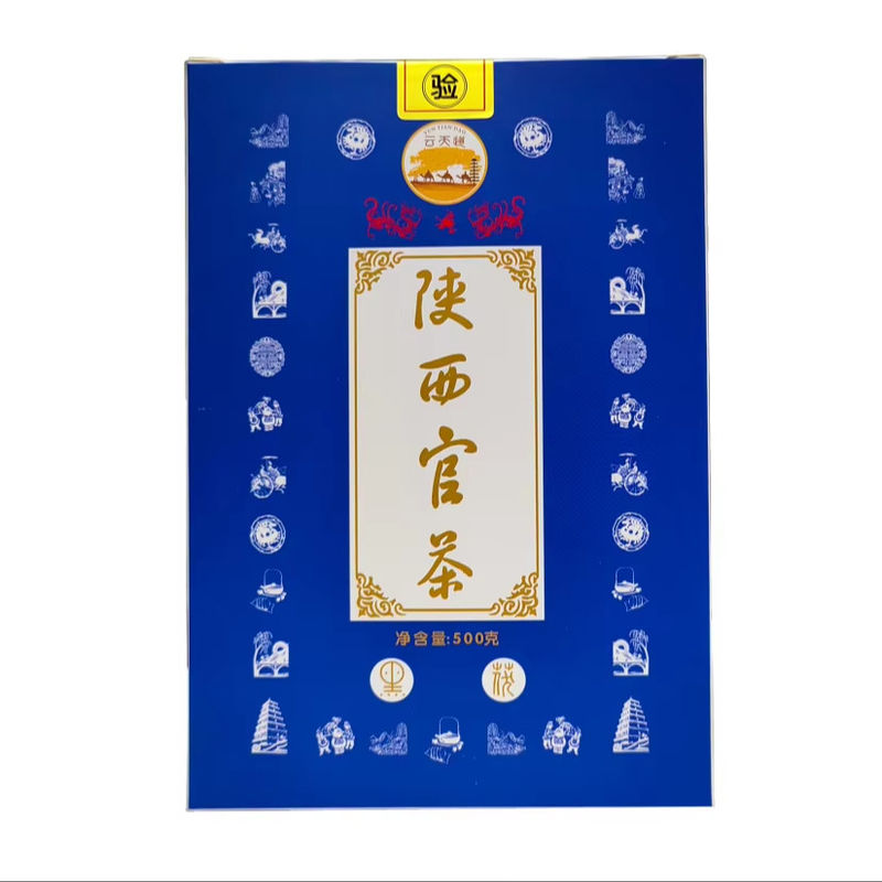 Traditionnel thé noir chinois personnalisé gâteau comprimé en brique Fu fait à la main Conditions de stockage appropriées pour les amateurs de thé