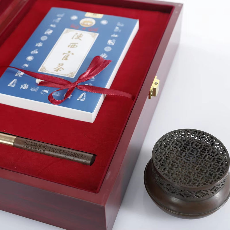 Instructions pour la préparation de la boisson Shaanxi Carte de visite Thé Fu Thé traditionnel chinois Parfait pour les cadeaux d'amis